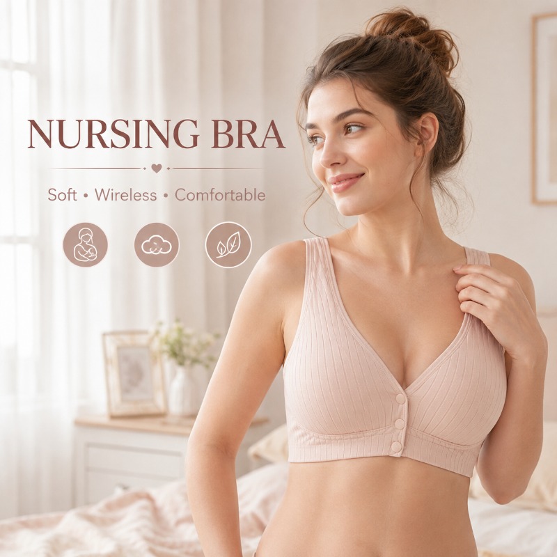 Nursing Bra Sleep - Women's Nursing Bra Maternity Breastfeeding Bra