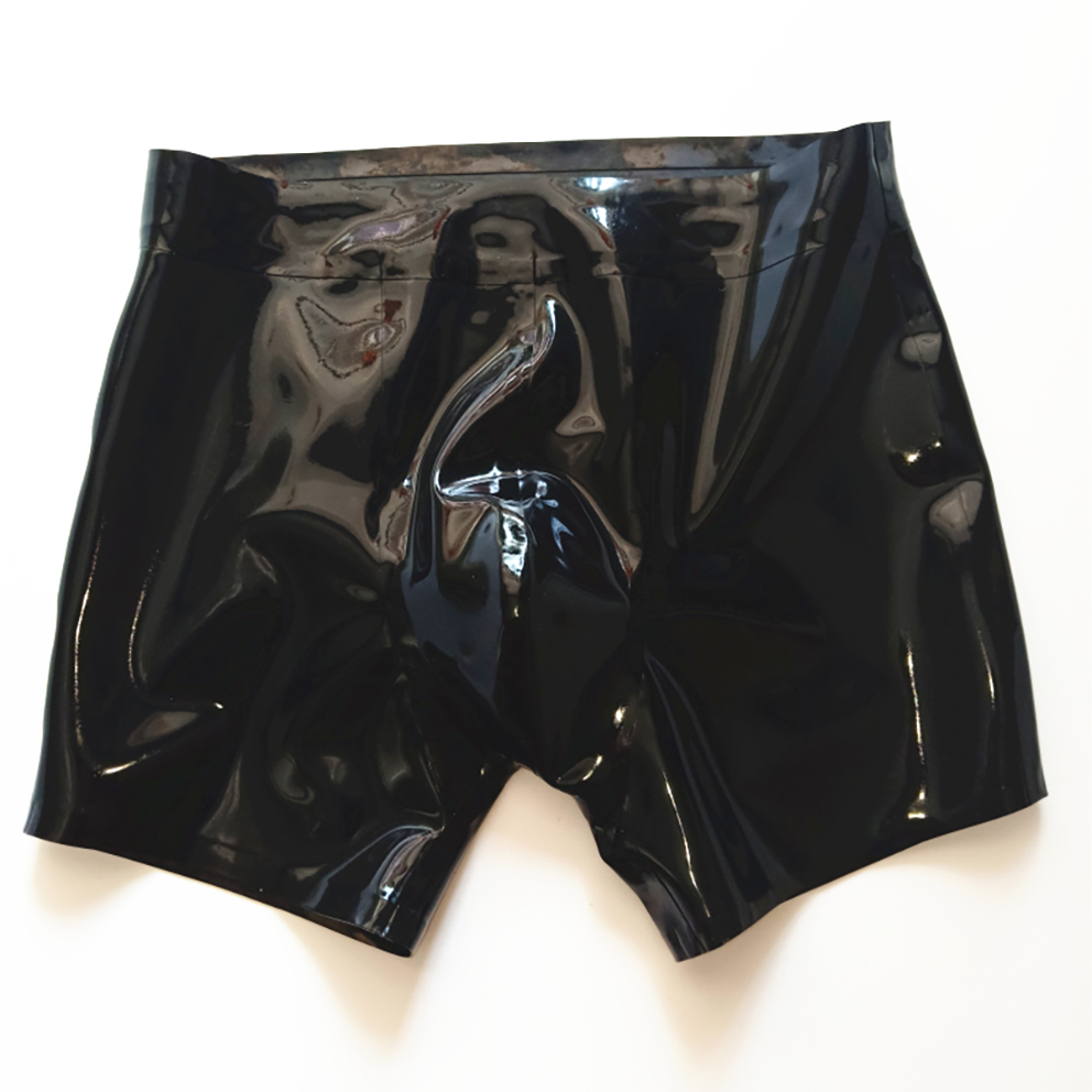 Sexy Black Latex Men Shorts Ru - огляд і ціна Boyshort Underwear