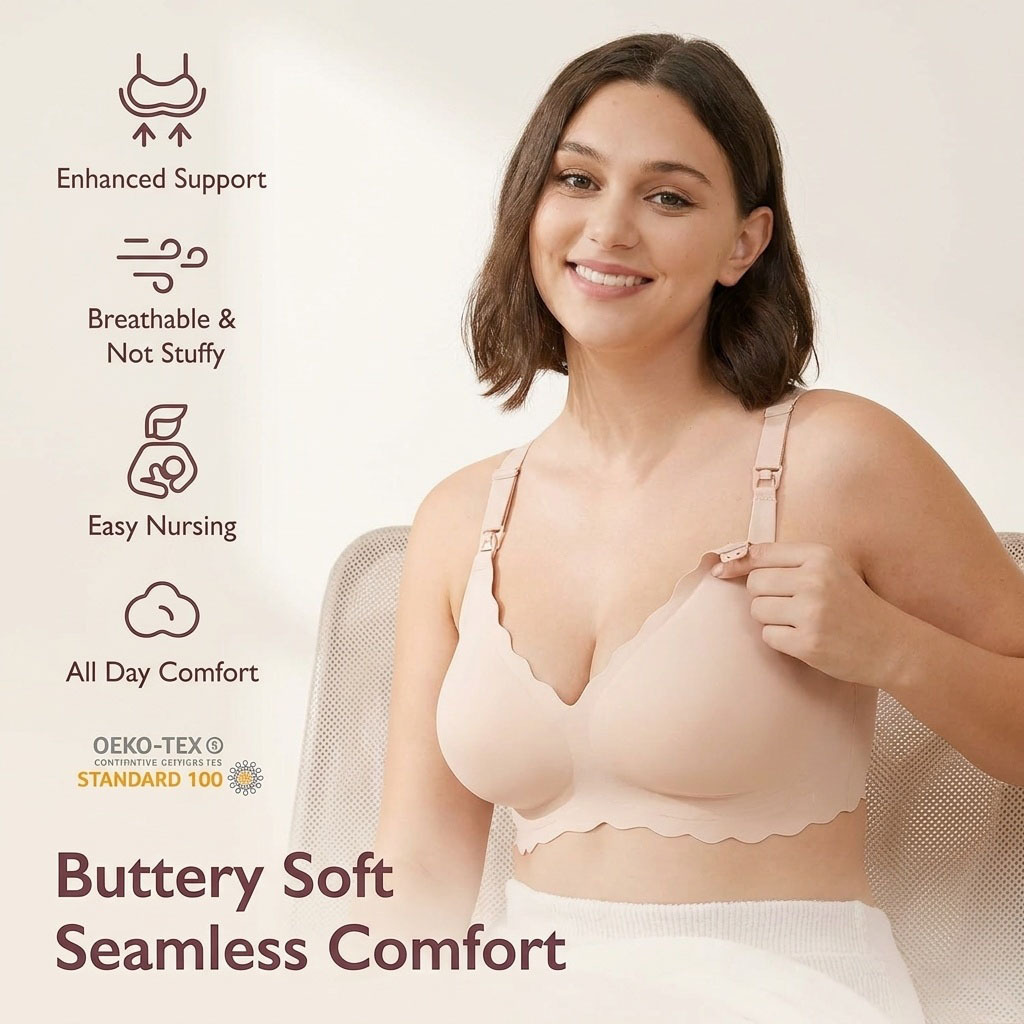 3XL Plus Size Maternity Nursin - огляд і ціна Nursing Bra Sleep